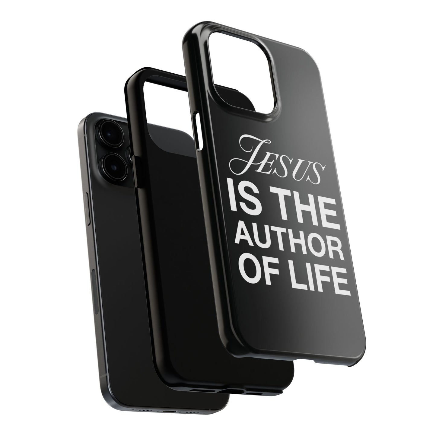 Jesus Is the Author of Life Phone Case (Black)