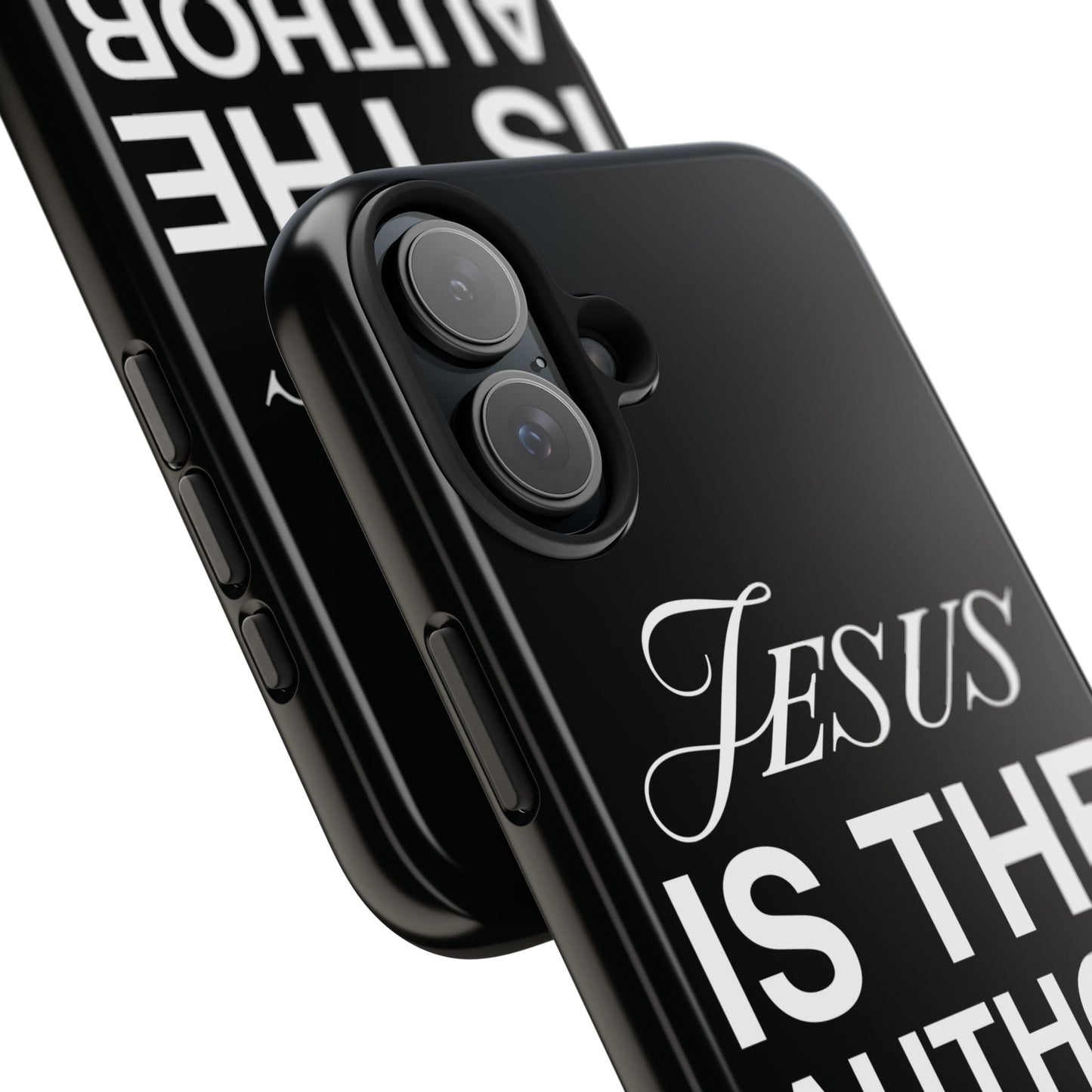 Jesus Is the Author of Life Phone Case (Black)