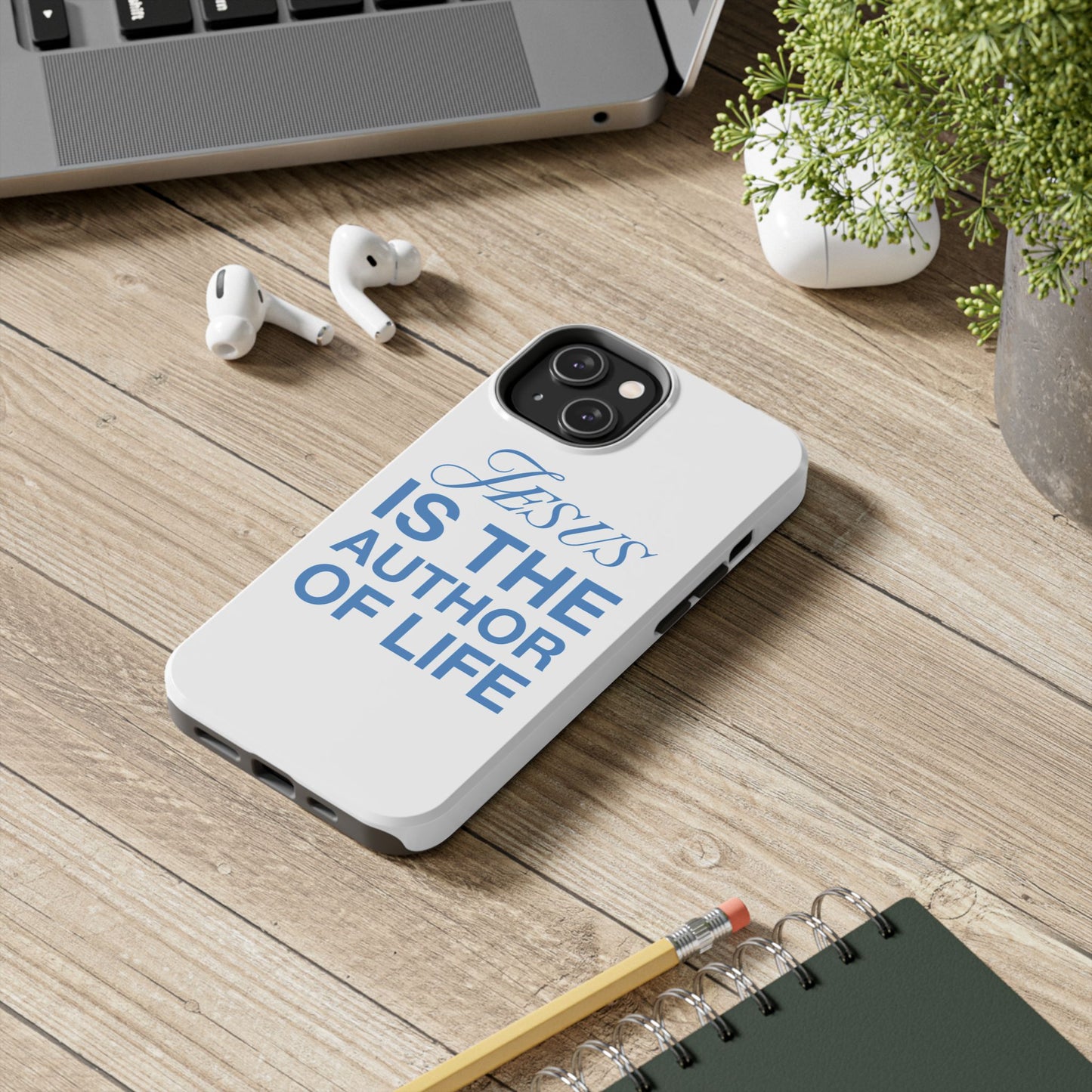 Jesus Is the Author of Life Phone Case (White)