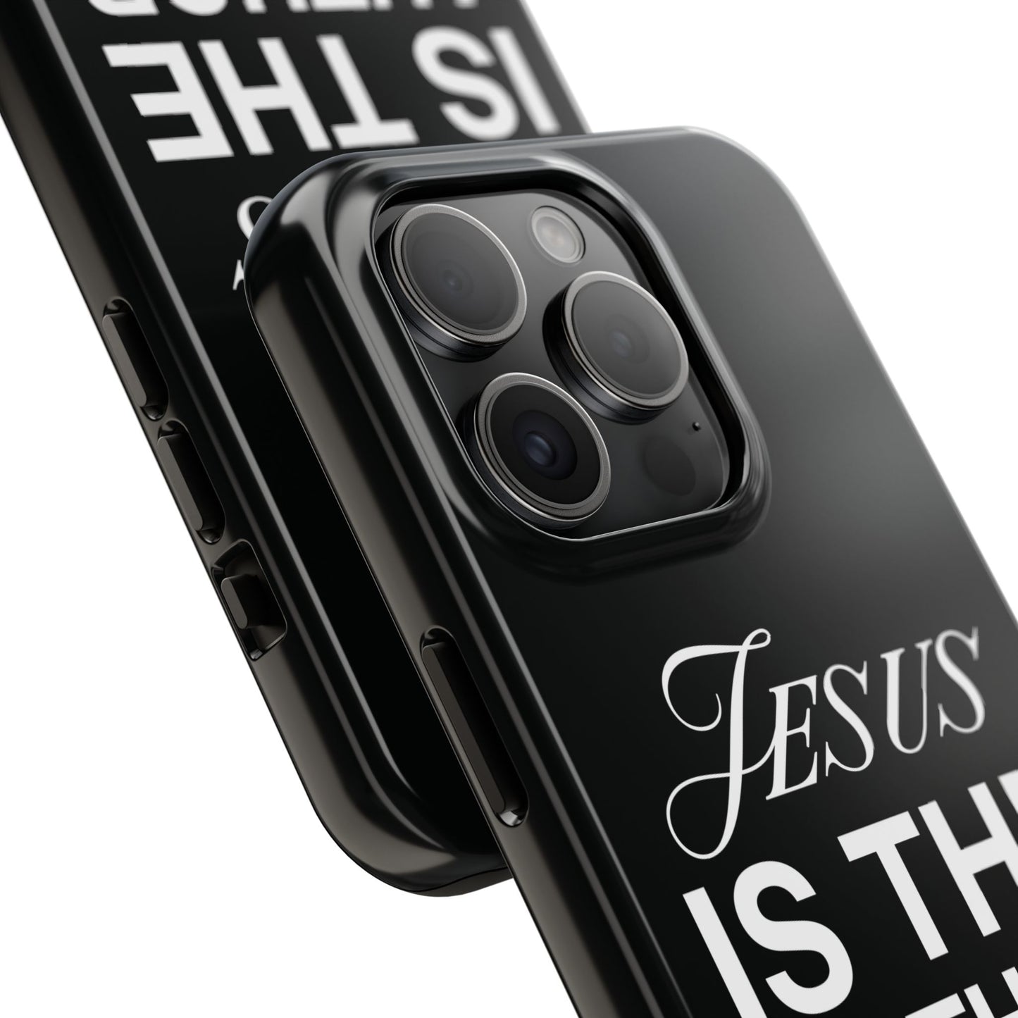 Jesus Is the Author of Life Phone Case (Black)