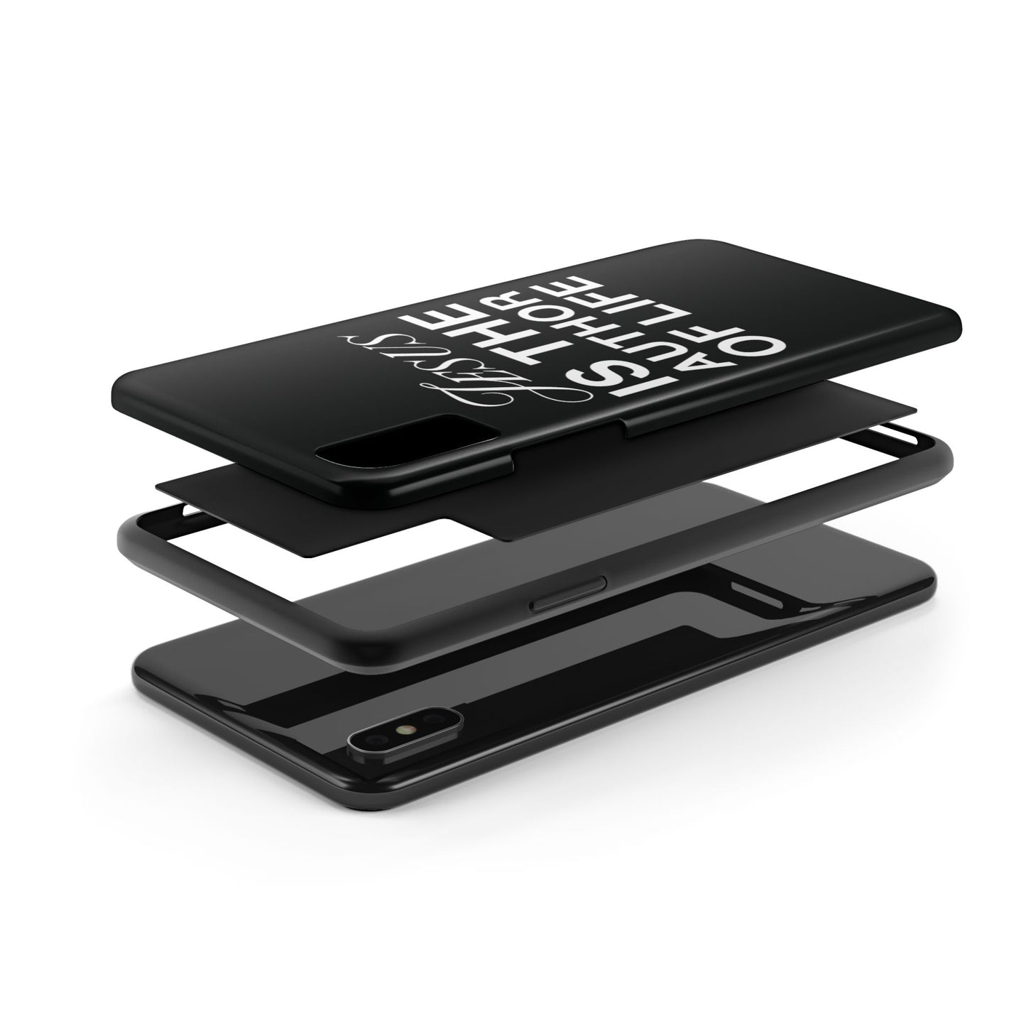 Jesus Is the Author of Life Phone Case (Black)