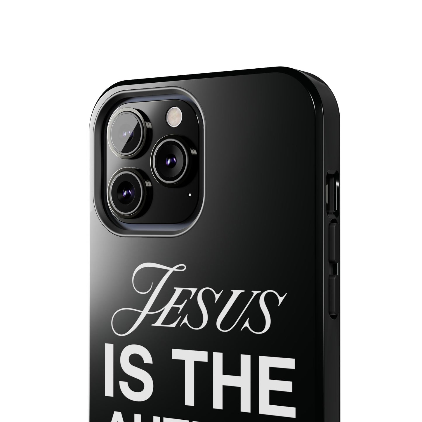 Jesus Is the Author of Life Phone Case (Black)