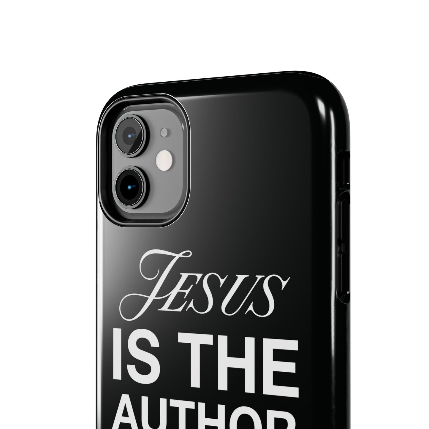 Jesus Is the Author of Life Phone Case (Black)