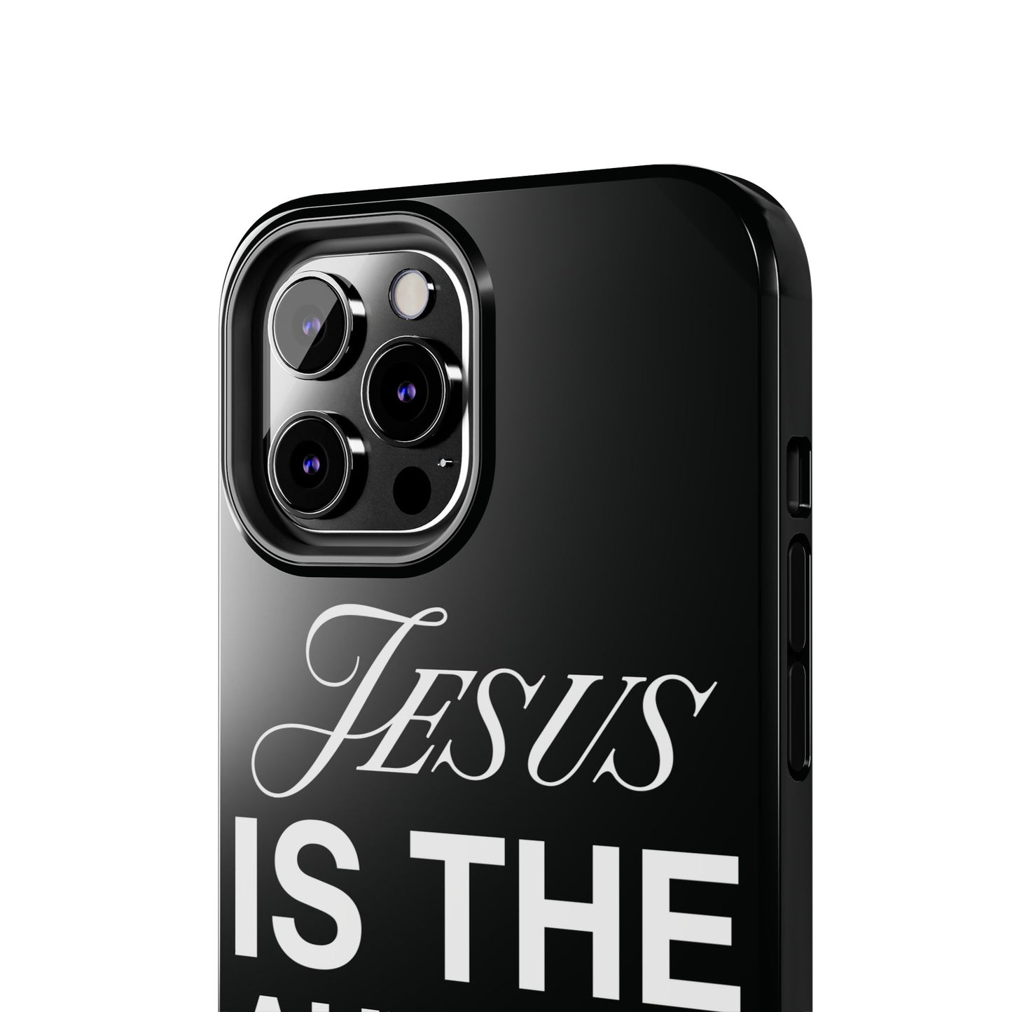 Jesus Is the Author of Life Phone Case (Black)
