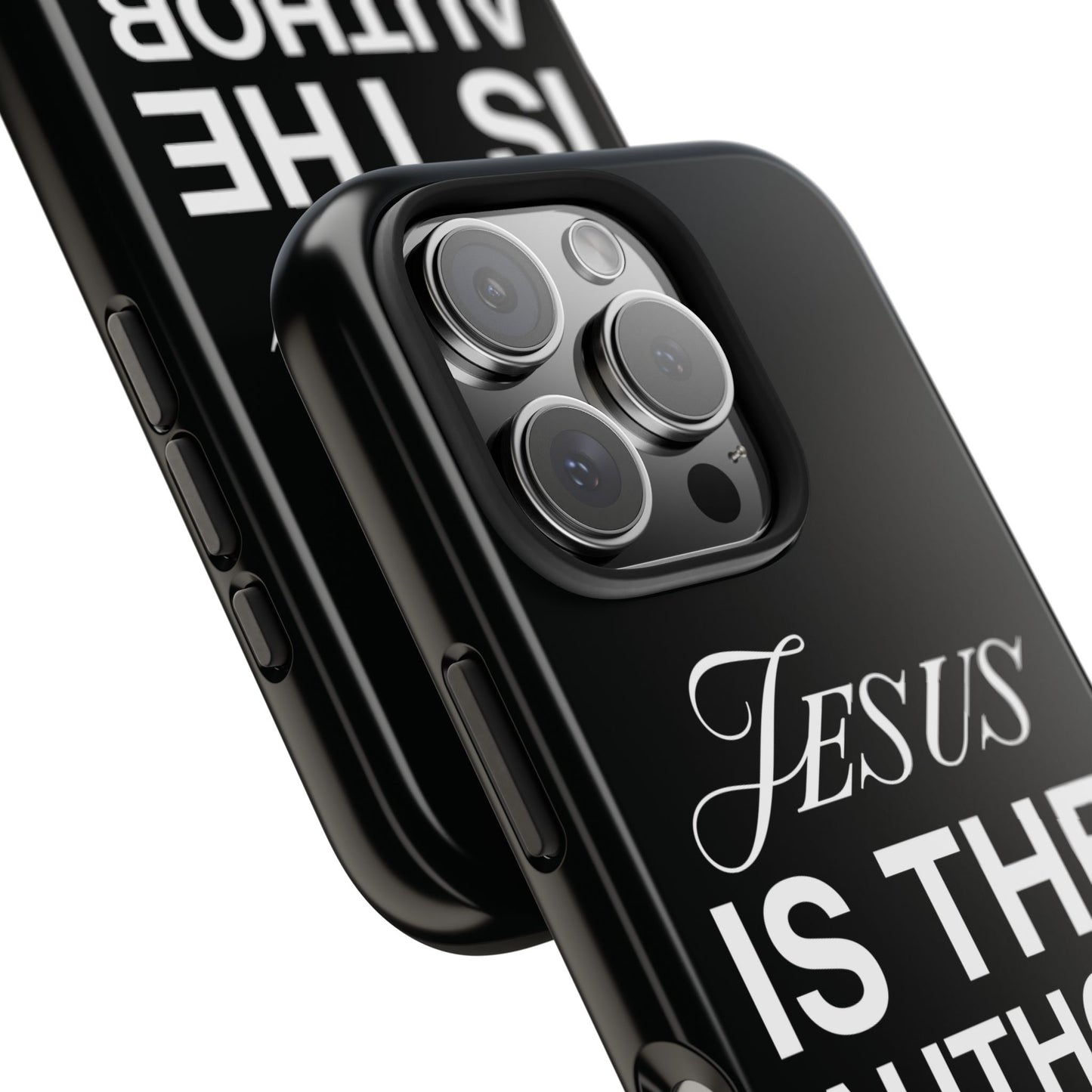 Jesus Is the Author of Life Phone Case (Black)