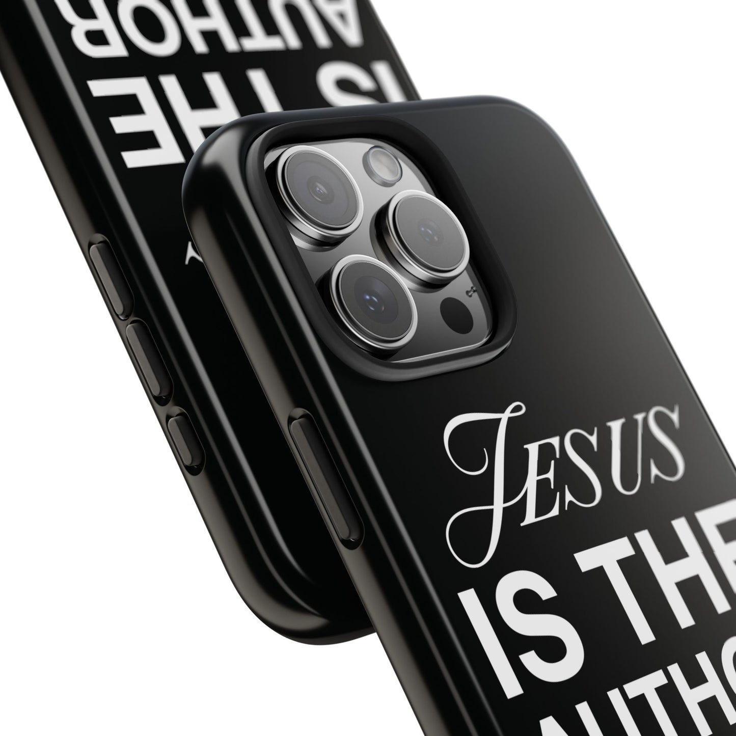 Jesus Is the Author of Life Phone Case (Black)