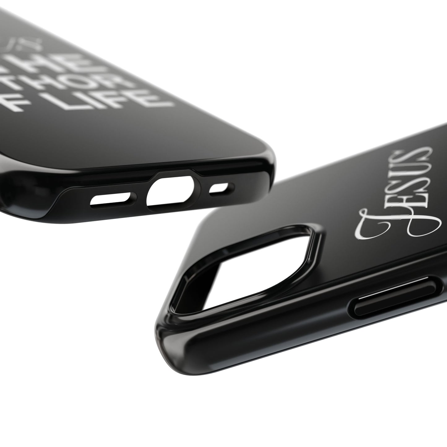 Jesus Is the Author of Life Phone Case (Black)