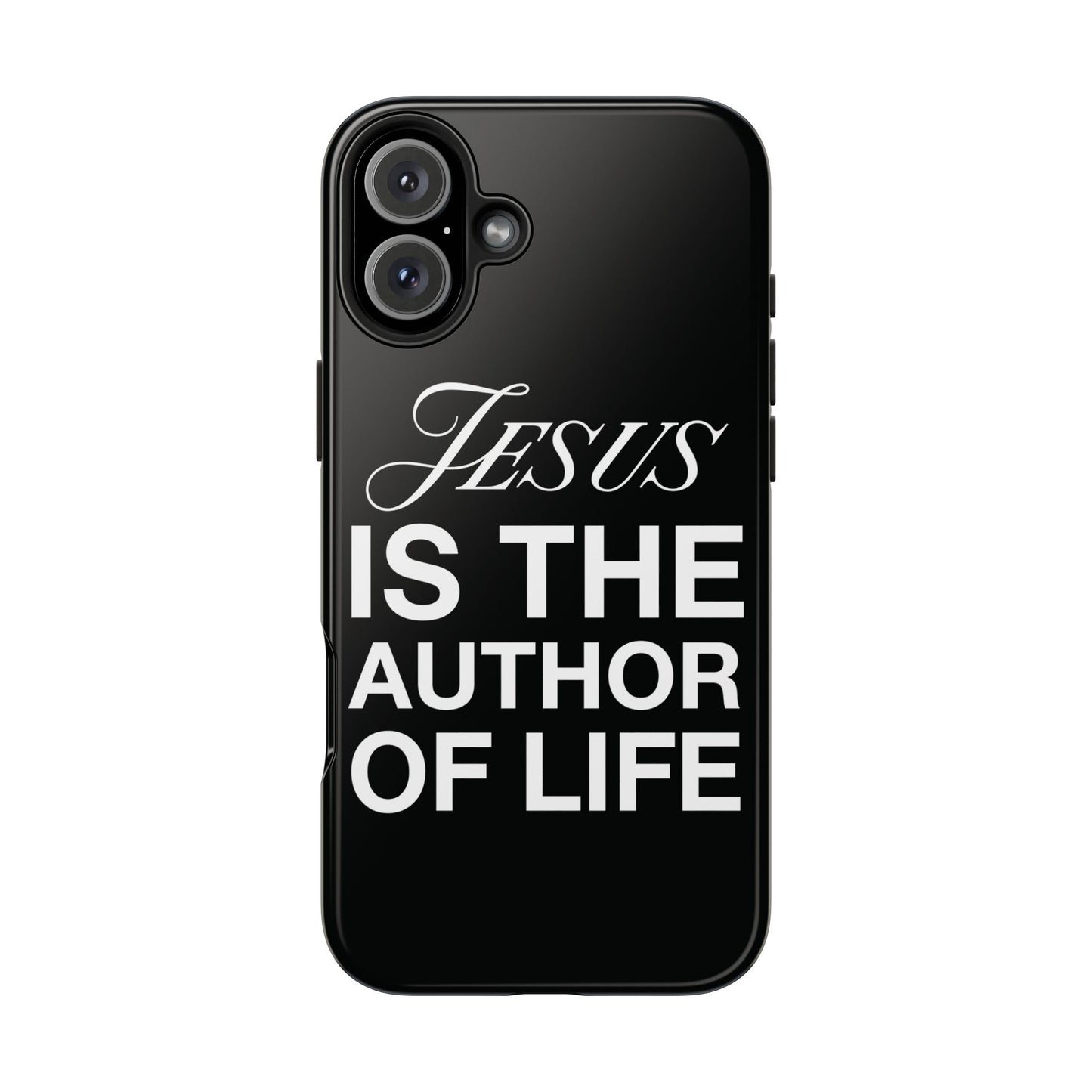 Jesus Is the Author of Life Phone Case (Black)