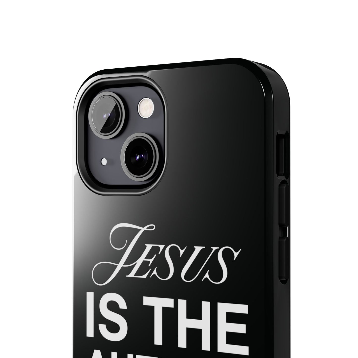 Jesus Is the Author of Life Phone Case (Black)