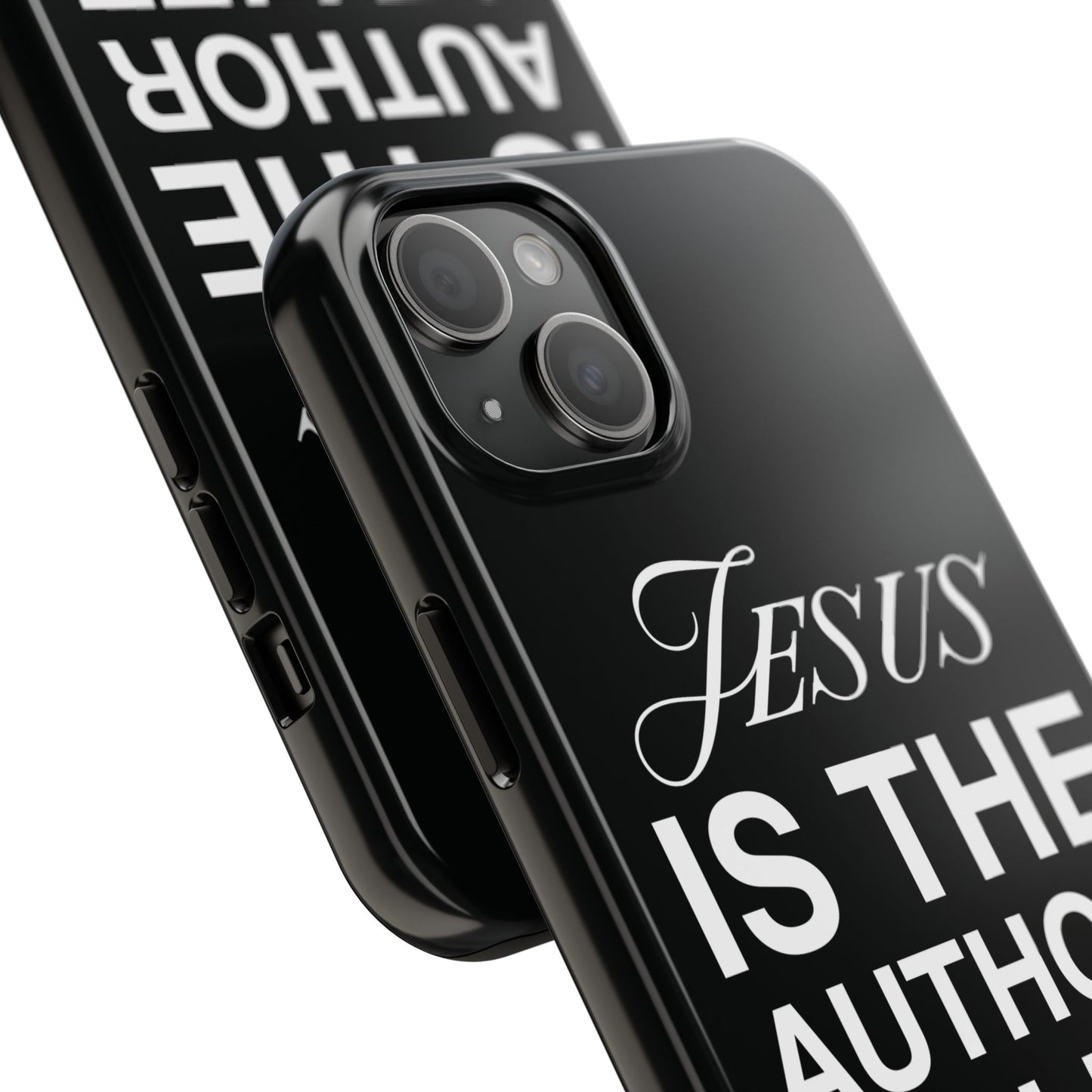 Jesus Is the Author of Life Phone Case (Black)