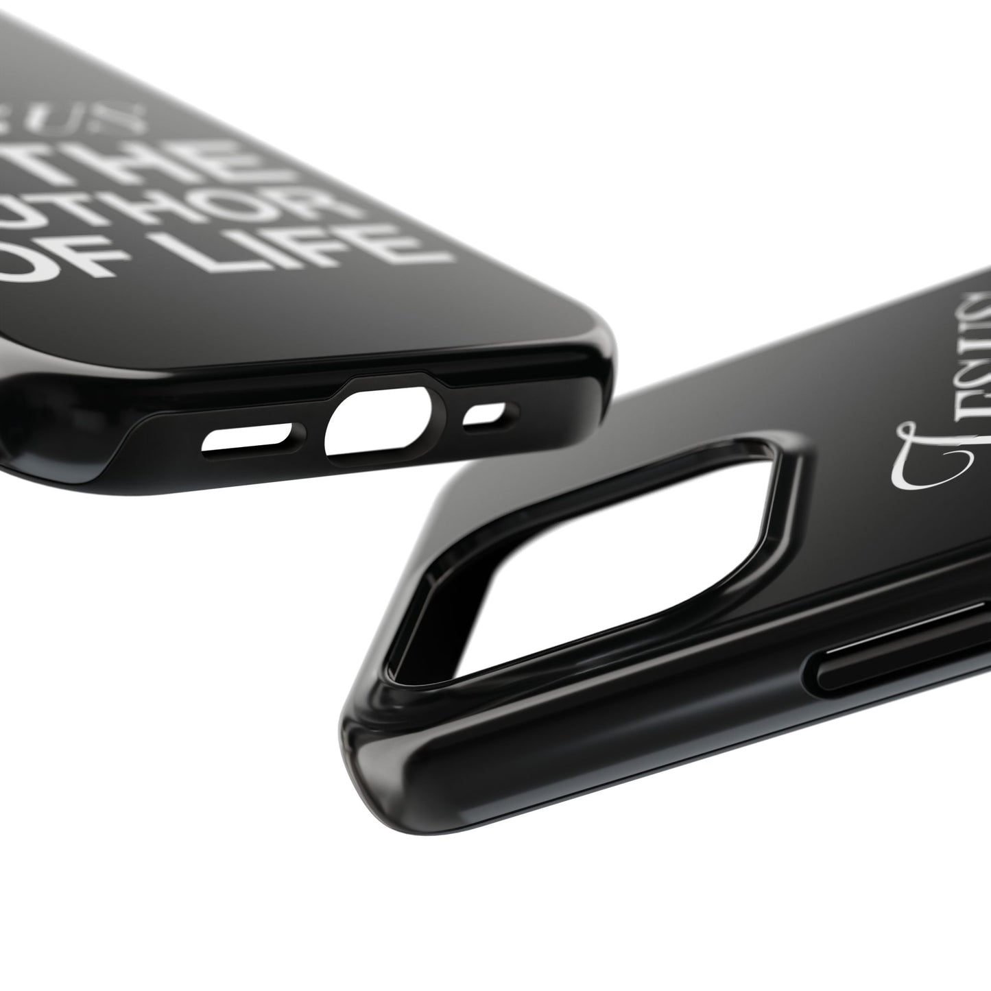 Jesus Is the Author of Life Phone Case (Black)