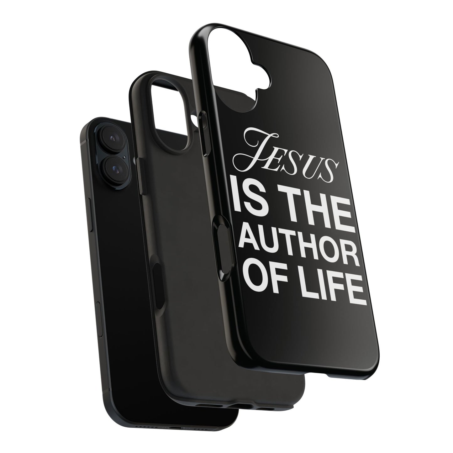 Jesus Is the Author of Life Phone Case (Black)