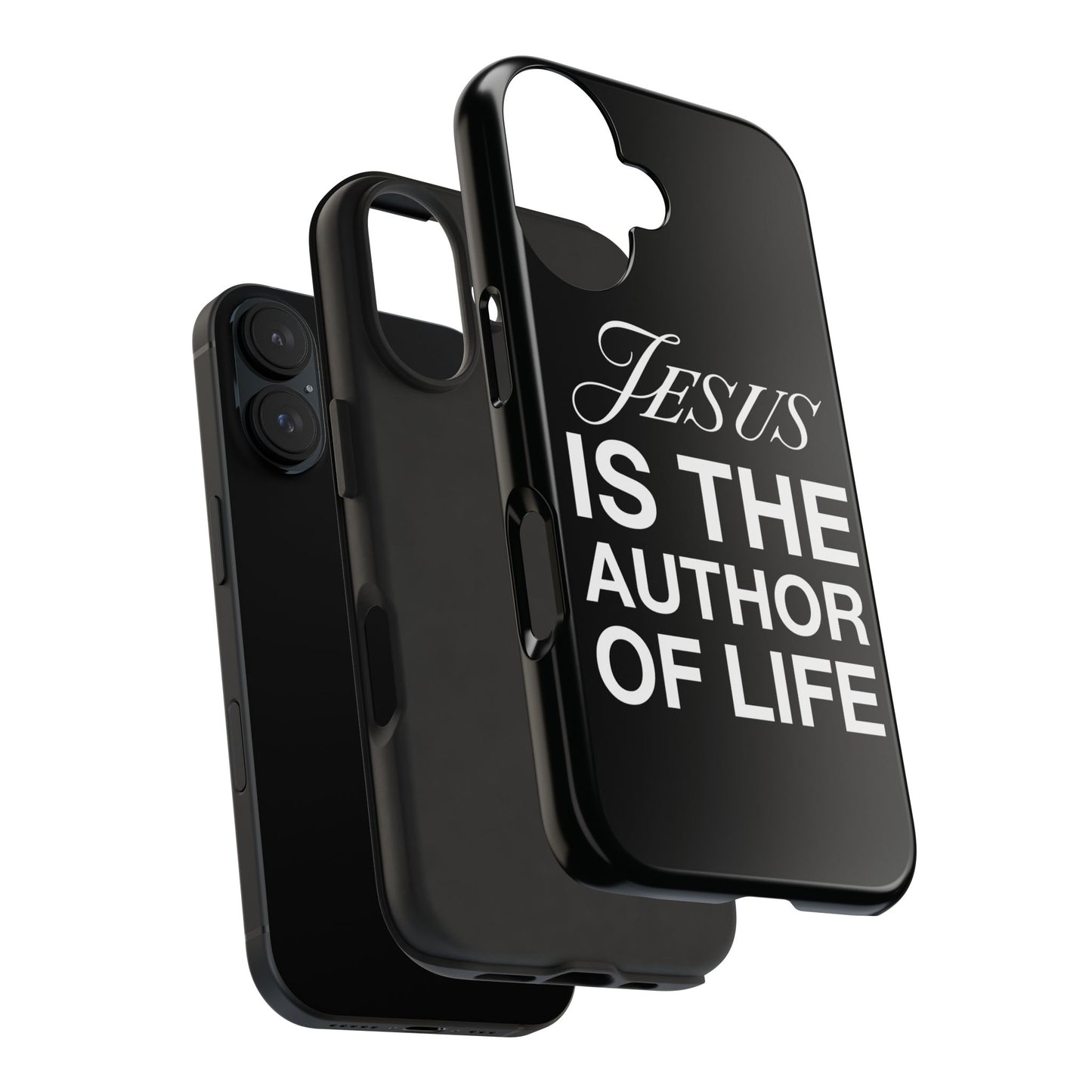 Jesus Is the Author of Life Phone Case (Black)