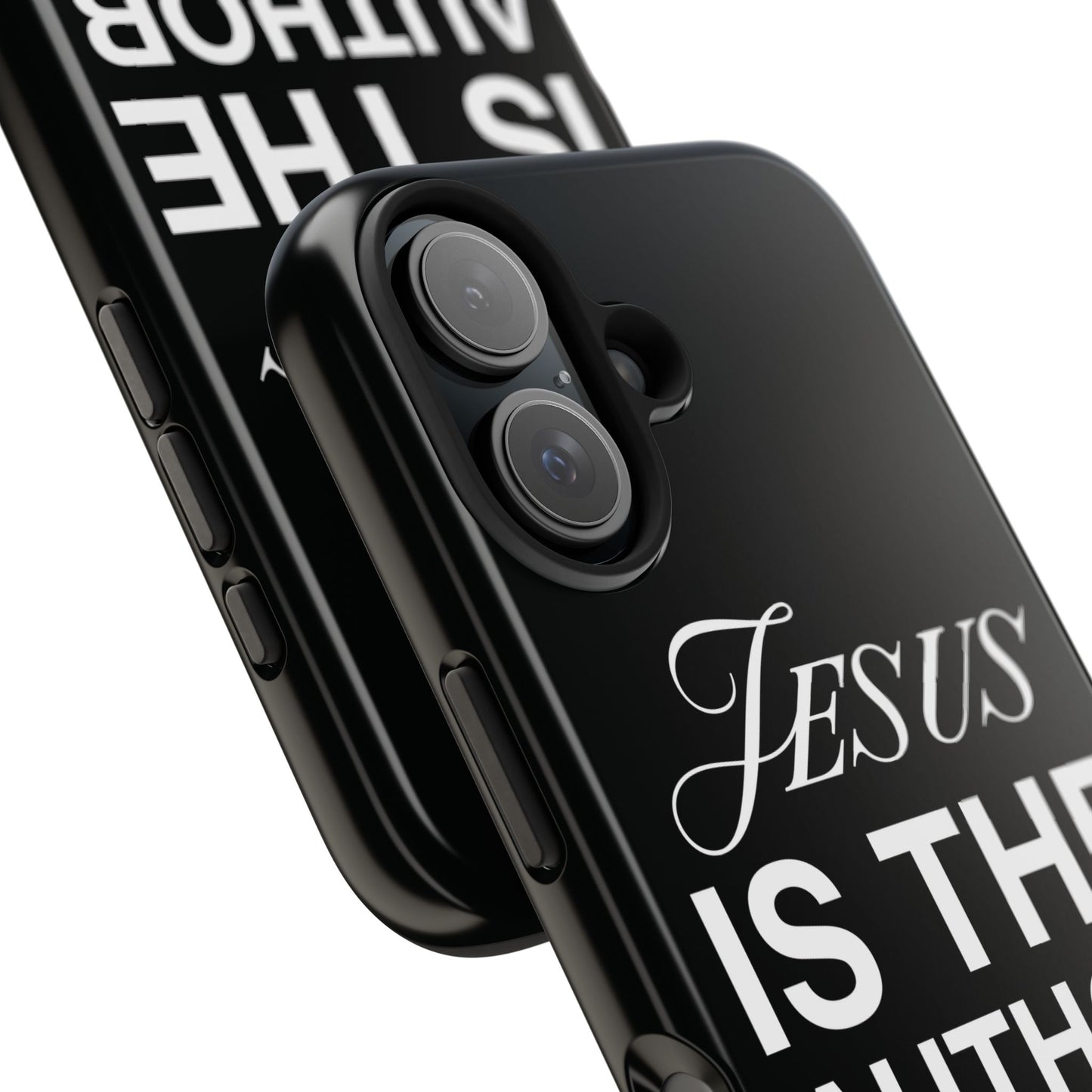 Jesus Is the Author of Life Phone Case (Black)
