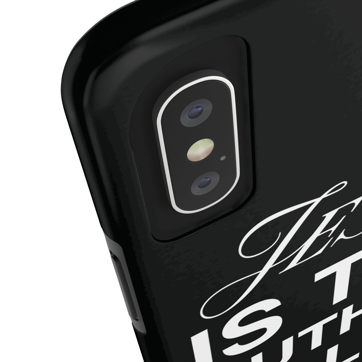 Jesus Is the Author of Life Phone Case (Black)