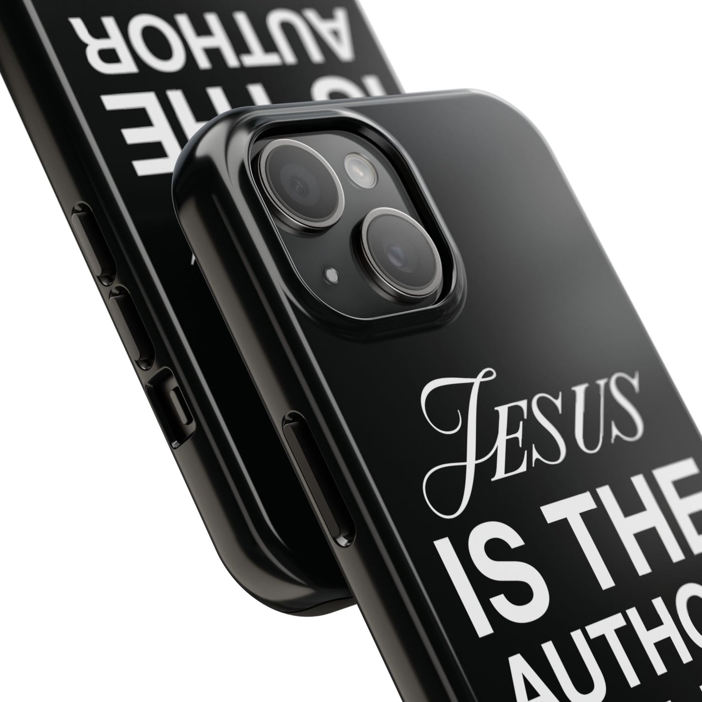 Jesus Is the Author of Life Phone Case (Black)