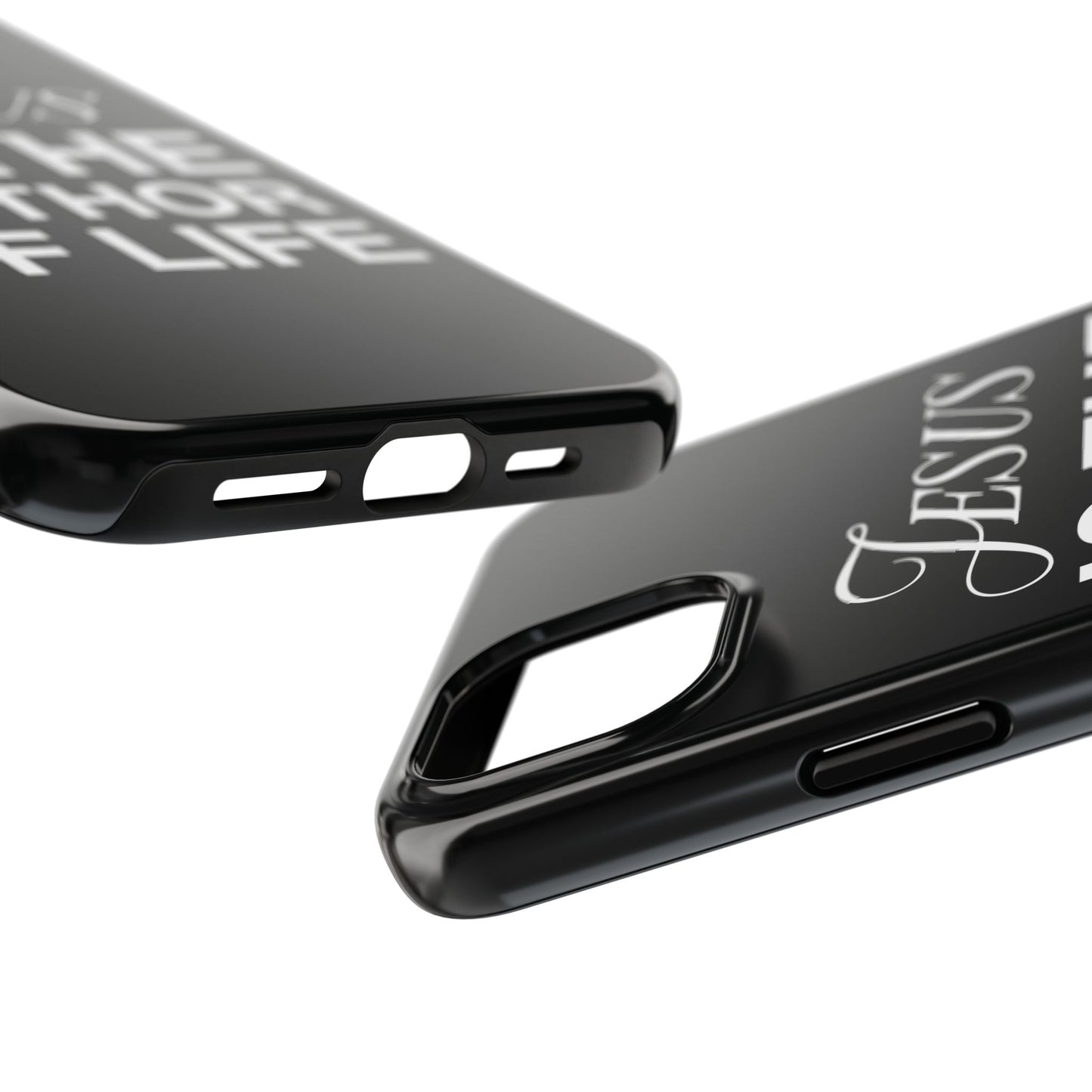Jesus Is the Author of Life Phone Case (Black)