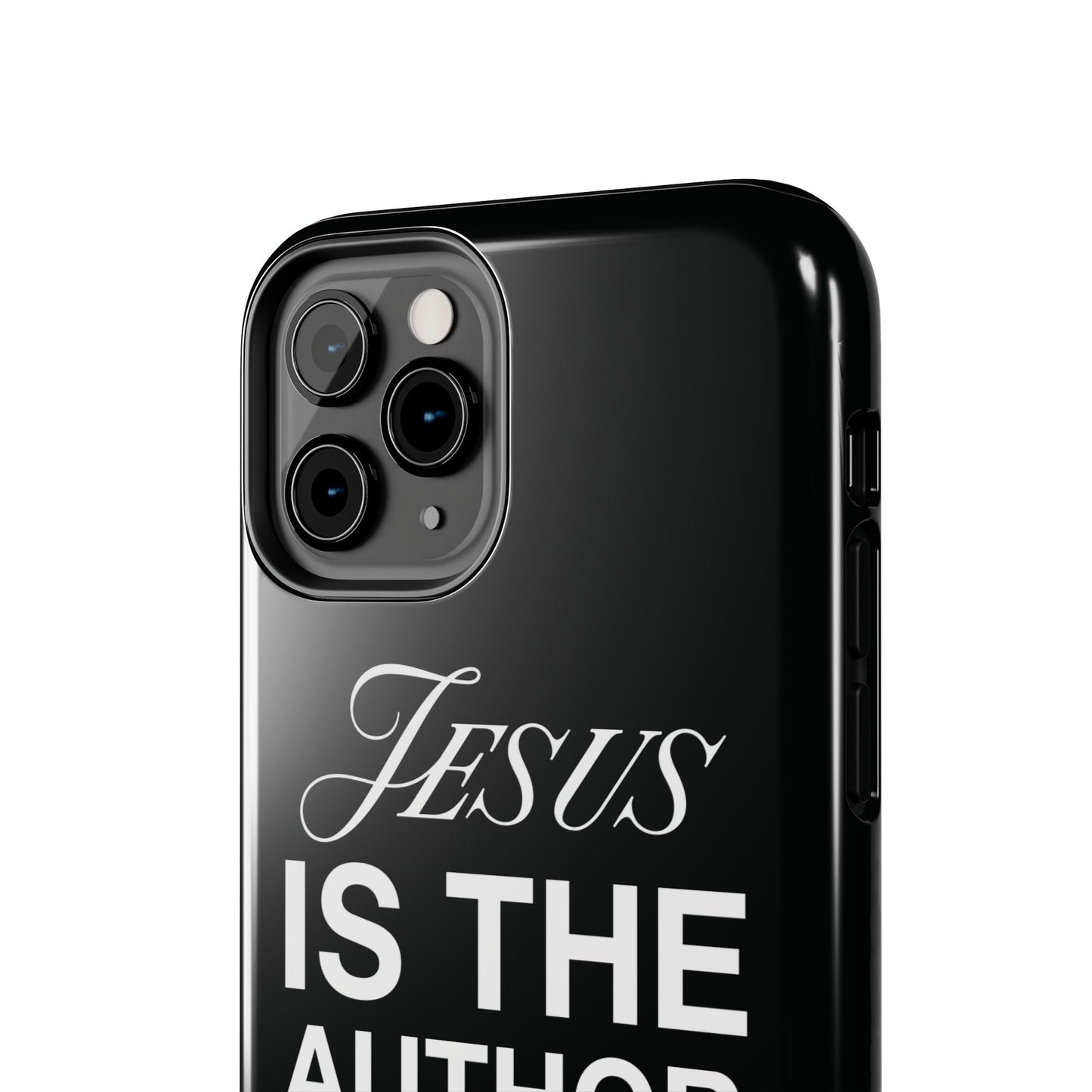 Jesus Is the Author of Life Phone Case (Black)