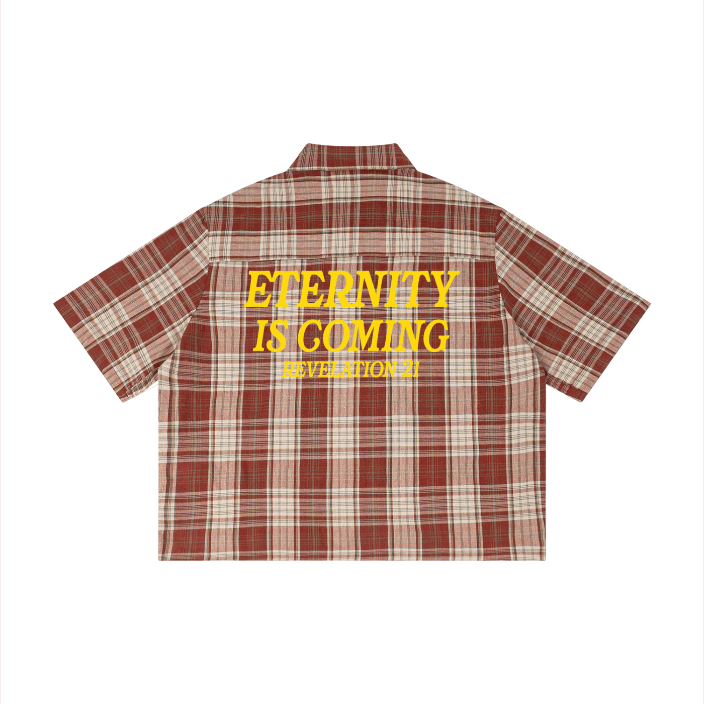 Eternity is Coming Cropped Button-Up