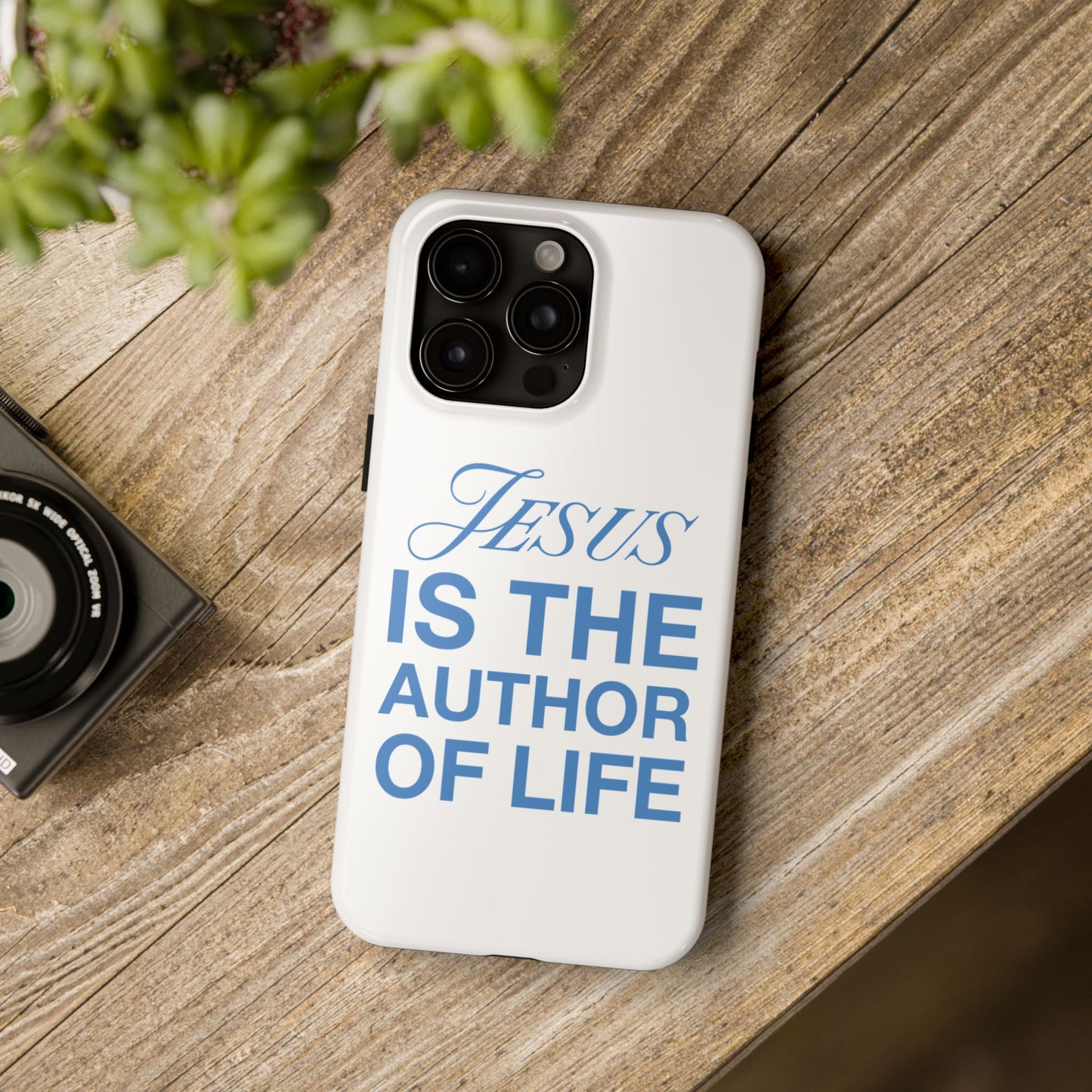 Jesus Is the Author of Life Phone Case (White)