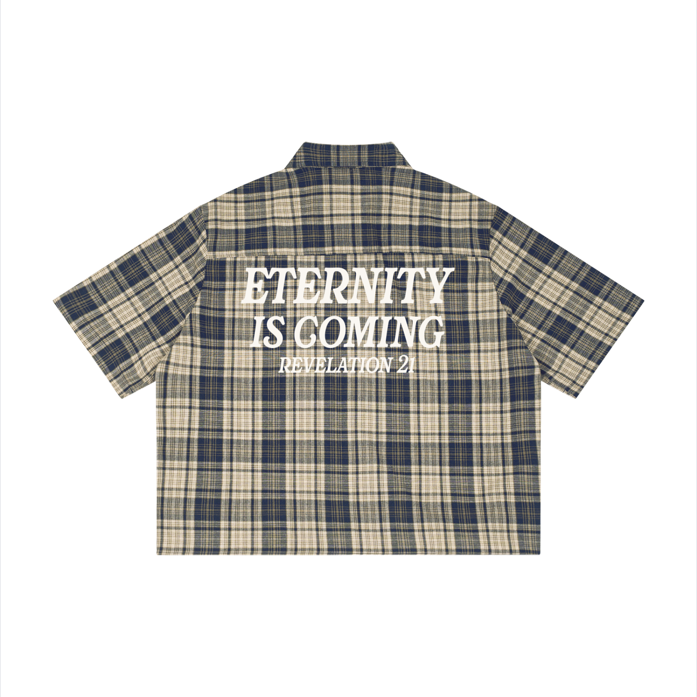 Eternity is Coming Cropped Button-Up