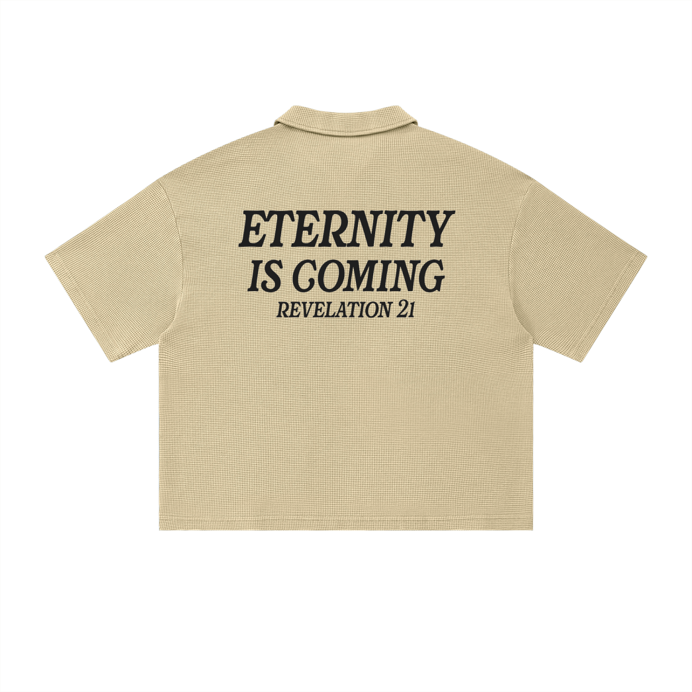 Eternity is Coming Waffle-Knit Shirt