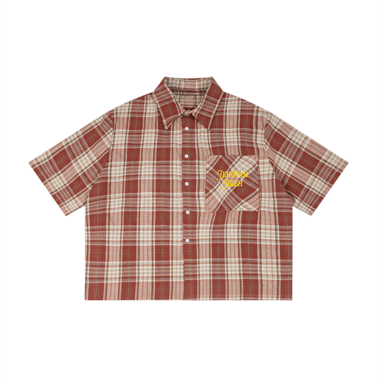 Eternity is Coming Cropped Button-Up